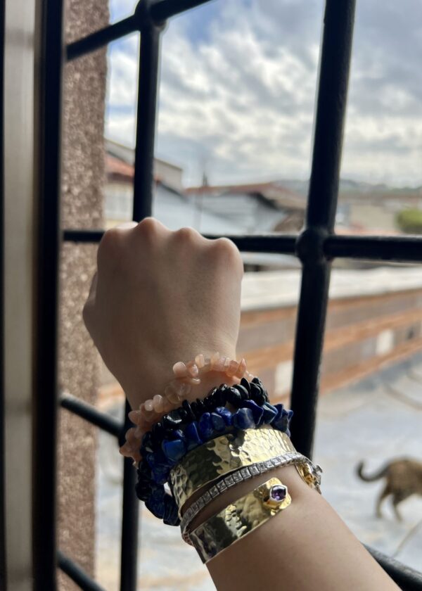 Siyah Turmalin Doğal Taş Bileklik - Görsel 4