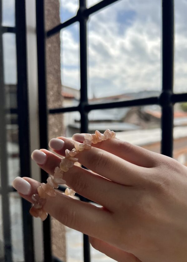 Güneş Taşı Doğal Taş Bileklik - Görsel 4